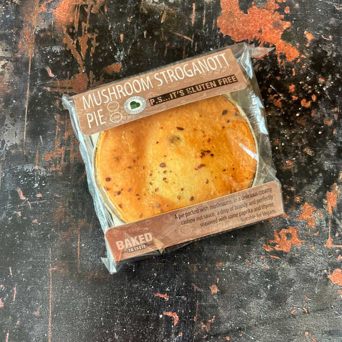 Mushroom Stroganott Pie - Gluten Free and Vegan