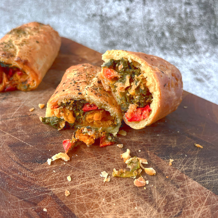 Squash and Spinach Rolls (twin pack) - Gluten Free and Vegan
