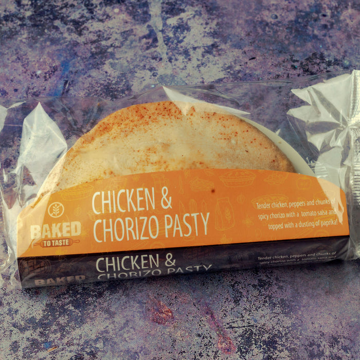 Chicken & Chorizo Pasty - Gluten Free