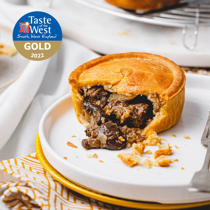 Steak, Ale & Chestnut Mushroom Pie - Gluten Free