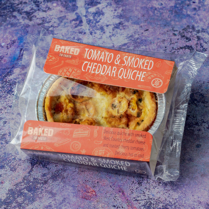Tomato and Smoked Cheddar Quiche - Gluten Free